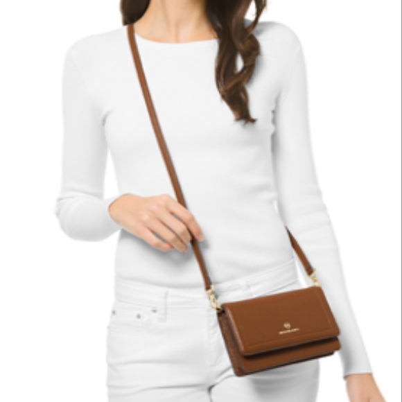 Michael Kors Handbags - Michael Kors Tan Leather Crossbody Bag